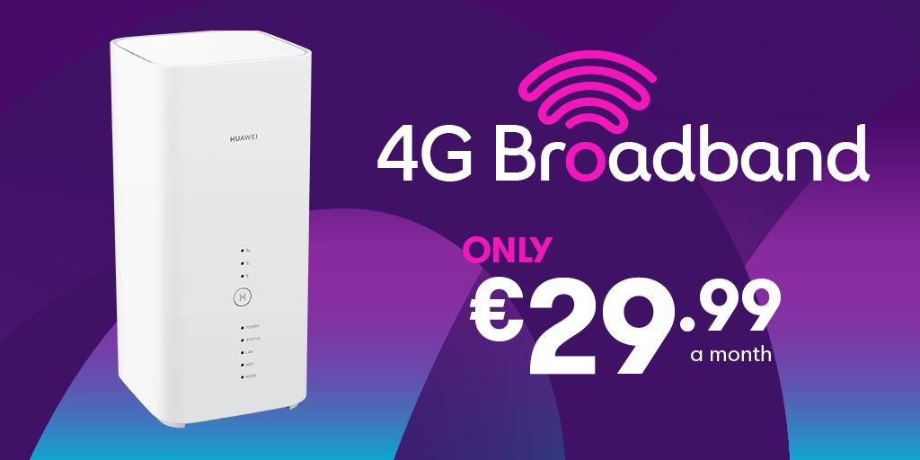 eir on Twitter: "4G enabled ✓ New Huawei B818 modem - connect up to 64 devices ✓ 750GB of data ✓ 4G coverage ✓ Get our all 4G broadband for