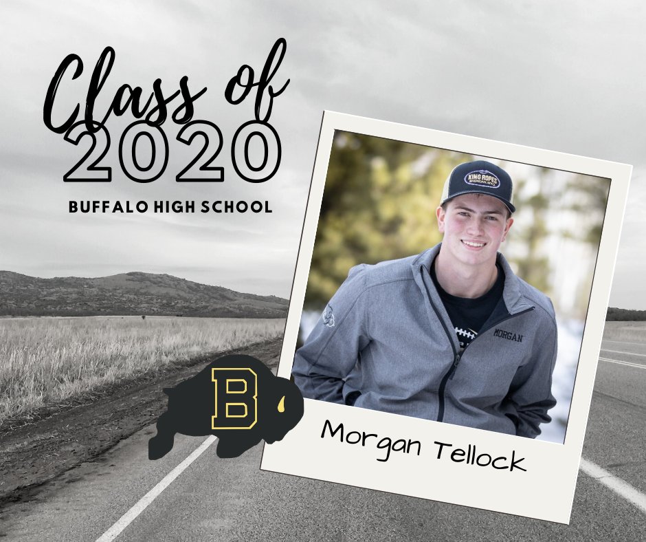 BisonBhs's tweet photo. Buffalo High School Class of 2020 Senior Spotlight: Morgan Tellock #BHSBisonPride https://t.co/WW2077wXwy