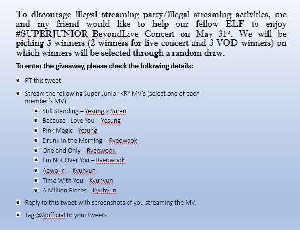 yajeec3's tweet photo. #SUPERJUNIOR_BeyondLIVE 

Me and my friend @SuperNiq are sponsoring this giveaway.

Open to worldwide ELF but PH-ELF are highly encouraged. Winners will be drawn through electronic selection. #elfinityandbeyond https://t.co/hVQSagvunt