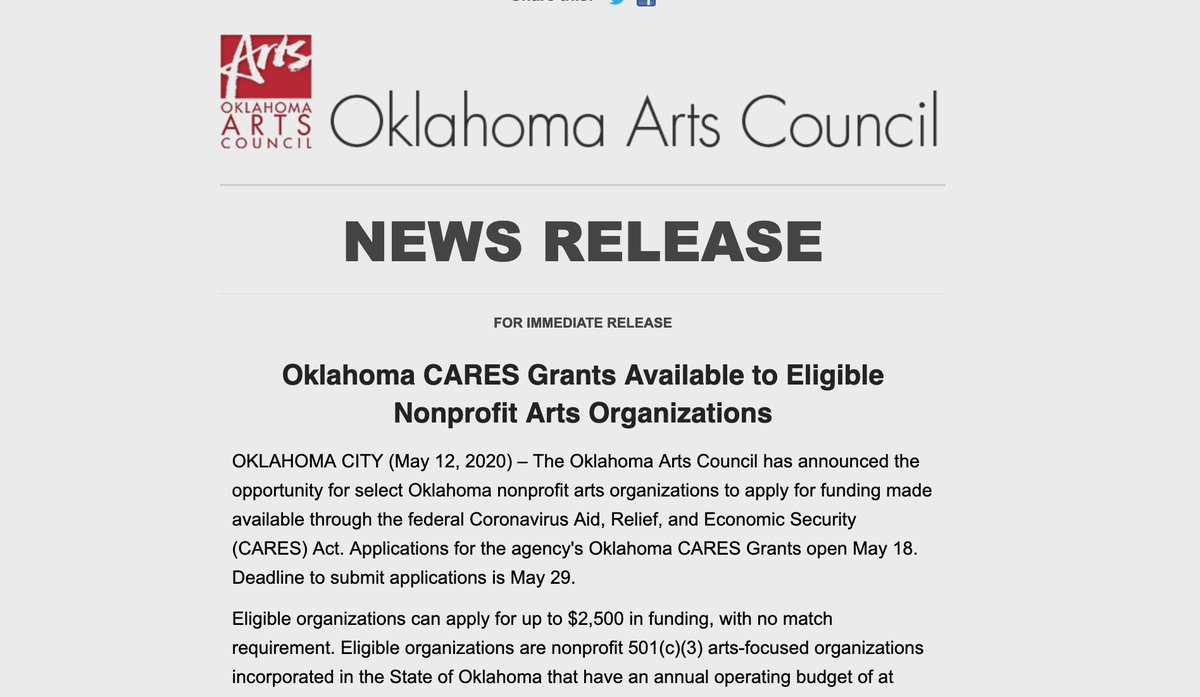 Oklahoma Arts Council tweet media