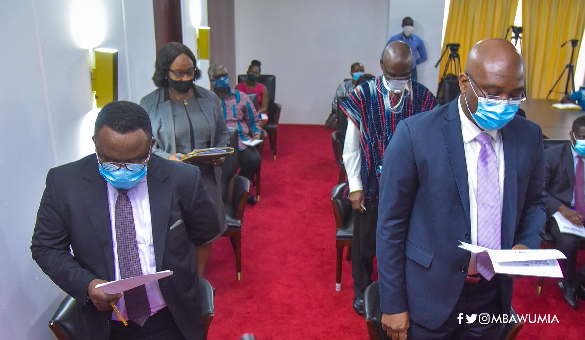 MBawumia's tweet photo. I inaugurated the taskforce for the establishment of the National Early Warning Centre in Ghana at the Jubilee House, this morning. 1/2 https://t.co/gIDi4BiRsw