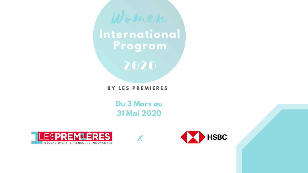 LesPrem1eres's tweet photo. 🚀 APPEL A CANDIDATURE 🚀
🎉#WomenInternationalProgram est de retour en partenariat avec @HSBC_FR 👏
EntrepreneurEs issues des QPV ou ZRR aux projets 1innovants & #bascarbone, candidatez à notre accompagnement sur-mesure pour vous développer !
➡️ https://t.co/EkjLmbWiuw https://t.co/tRQLfxTEzo