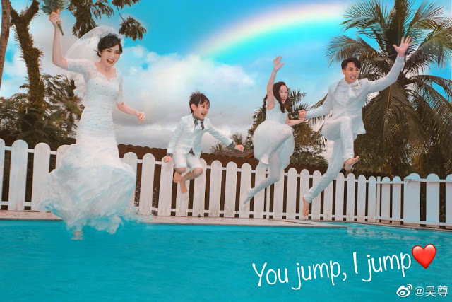 AsianDramaPanda's tweet photo. #WuChun and Wife #LinLiyin Successfully Take Wedding Photos in a DIY Photoshoot with Their Kids. https://t.co/iJhkg4GTBm https://t.co/ty45zsR2rm