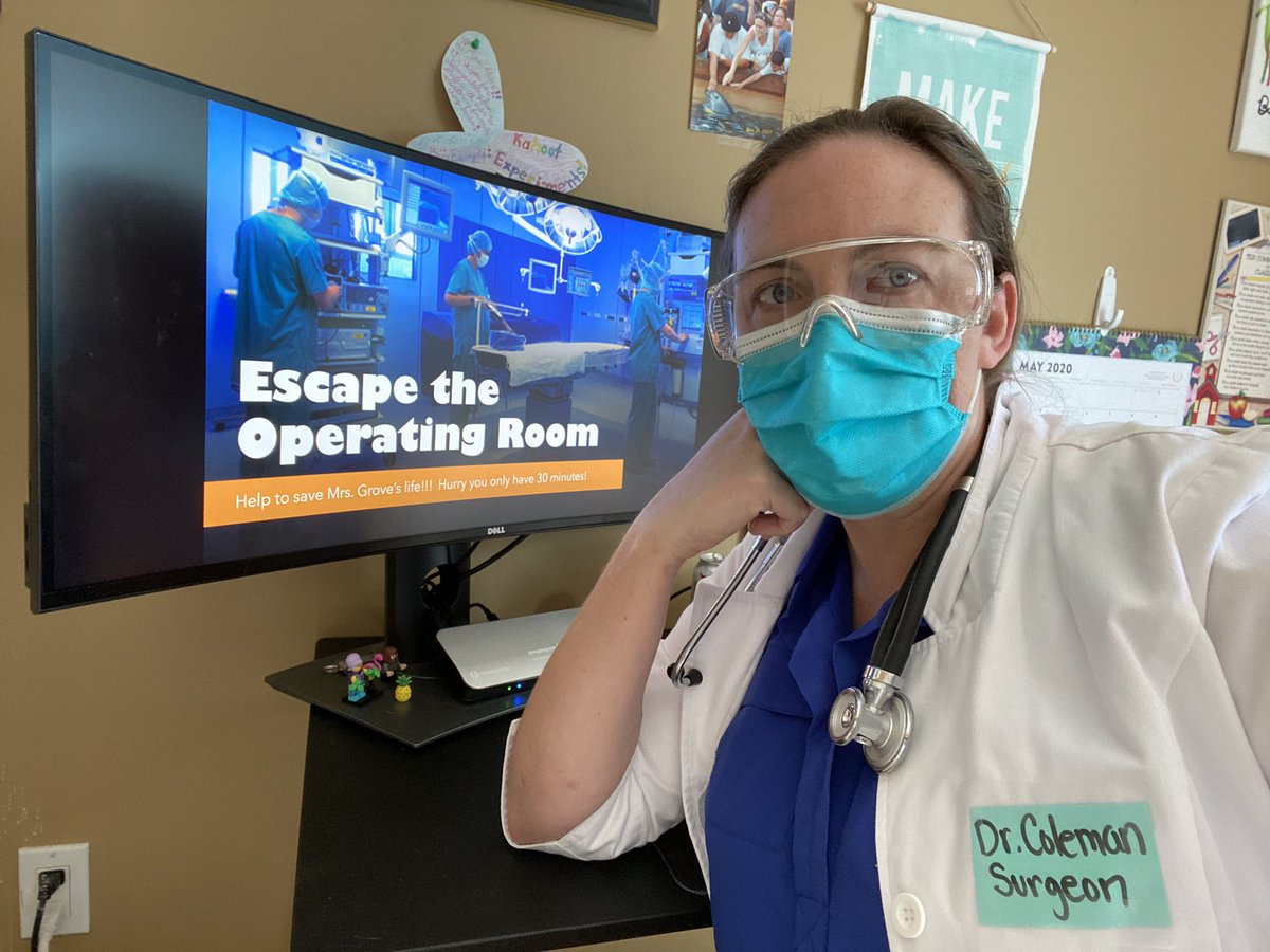 Loved creating a breakout for my 5th graders, they had a blast using their knowledge to help a patient escape the operating room. #digitallearning @PrincipalLCE @PBCSDScience @PBCtrailblazers