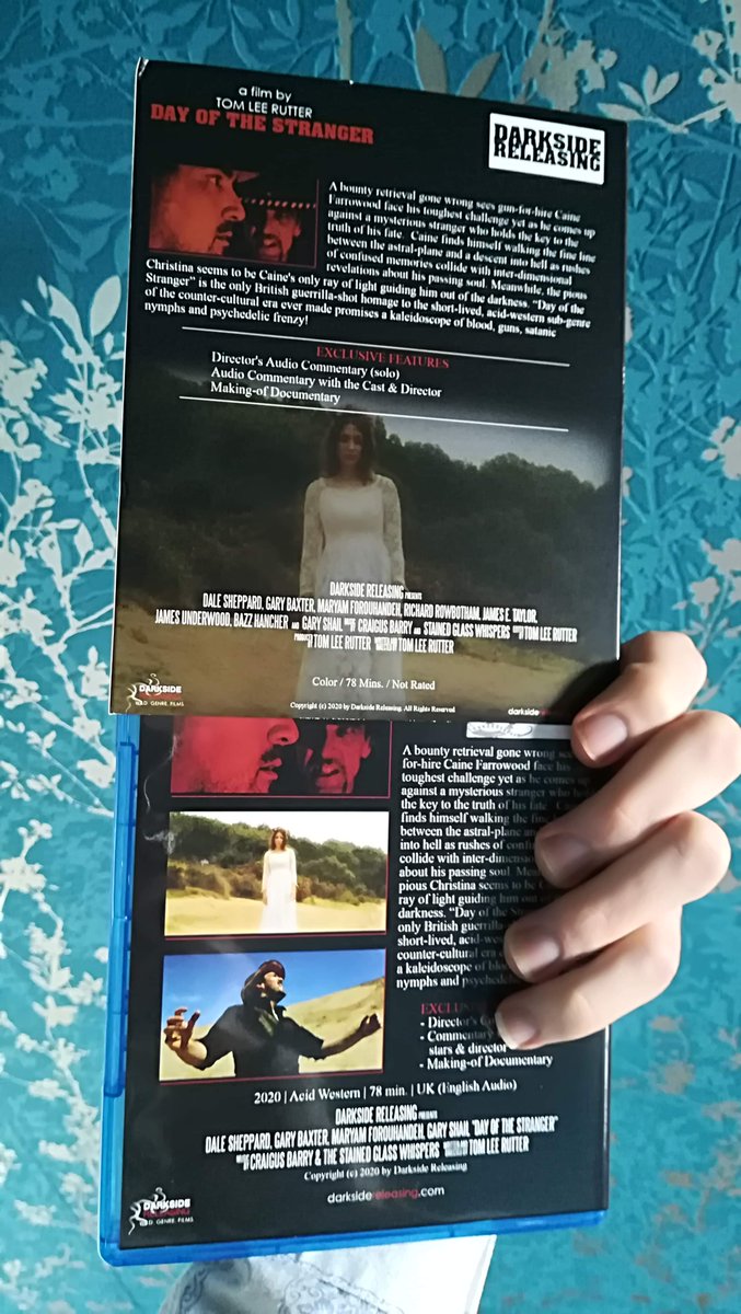 carniefilms's tweet photo. Our magnificent score composer Craigus Barry aka @CircusRetinal shows off his copy of the #limitededition #bluray of DAY OF THE STRANGER from @DarksideDistro ! #acidwestern #wildgenrefilms #HorrorCommunity #indiefilm #SupportIndieFilm #Britishcollection https://t.co/SZDiQbUROR