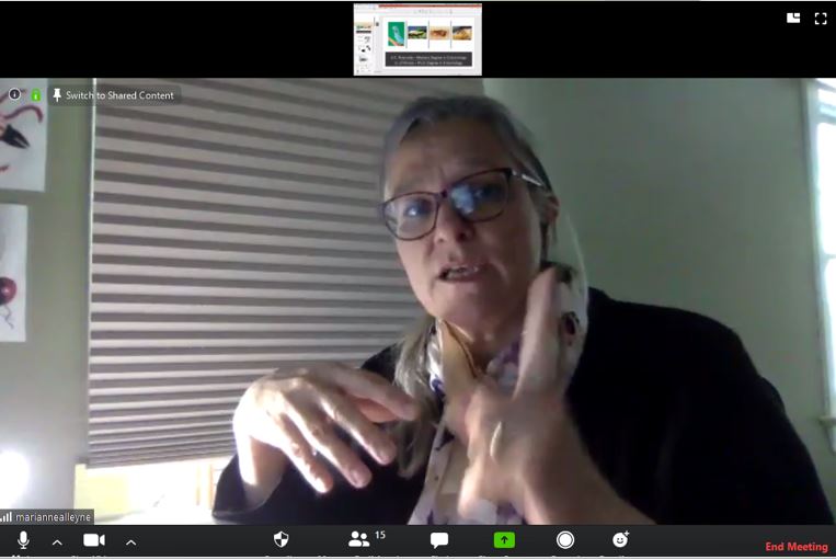 Refuse2Reinvent's tweet image. Grand finale guest speaker for my students was @Cotesia1, director of the Alleyne BioInspiration Col-LAB-oration. She shared stories of bugs, not losing sleep over murder hornets, &amp;amp; bringing science, engineering, and art together through nature . #womeninscience #quaranteaching