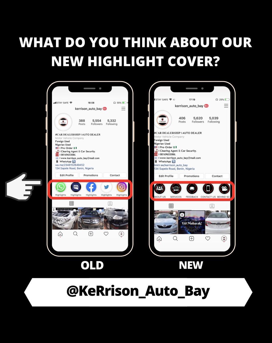 BayKerrison's tweet photo. H I G H L I G H T-C O V E R
This lockdown, we’ve been able to have extra time on our hands to add flare and update our Instagram highlight cover.
.
And put our brand in front of you and prospects. 
-
What do you think about this new designs? 
Leave a comment below. 👇👇👇
. https://t.co/l7ejH6mY93