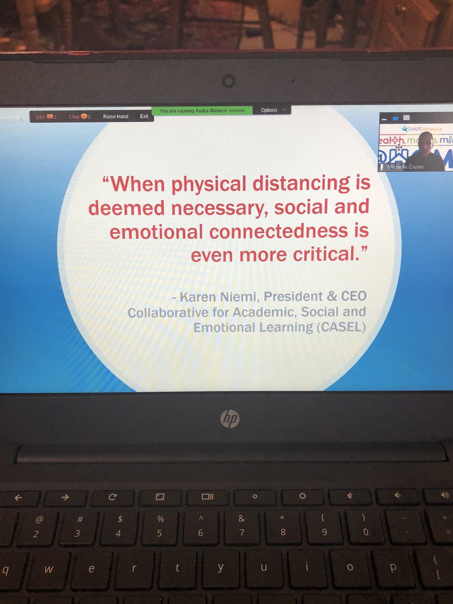 cps_pe's tweet photo. Thank you @SHAPE_America for the informative webinar today!!  People first, learning second!!!!! #healthmovesminds https://t.co/sqUlikaXfT