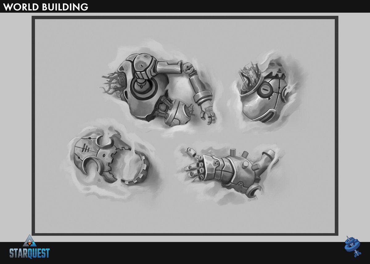 Concepting the world of StarQuest.