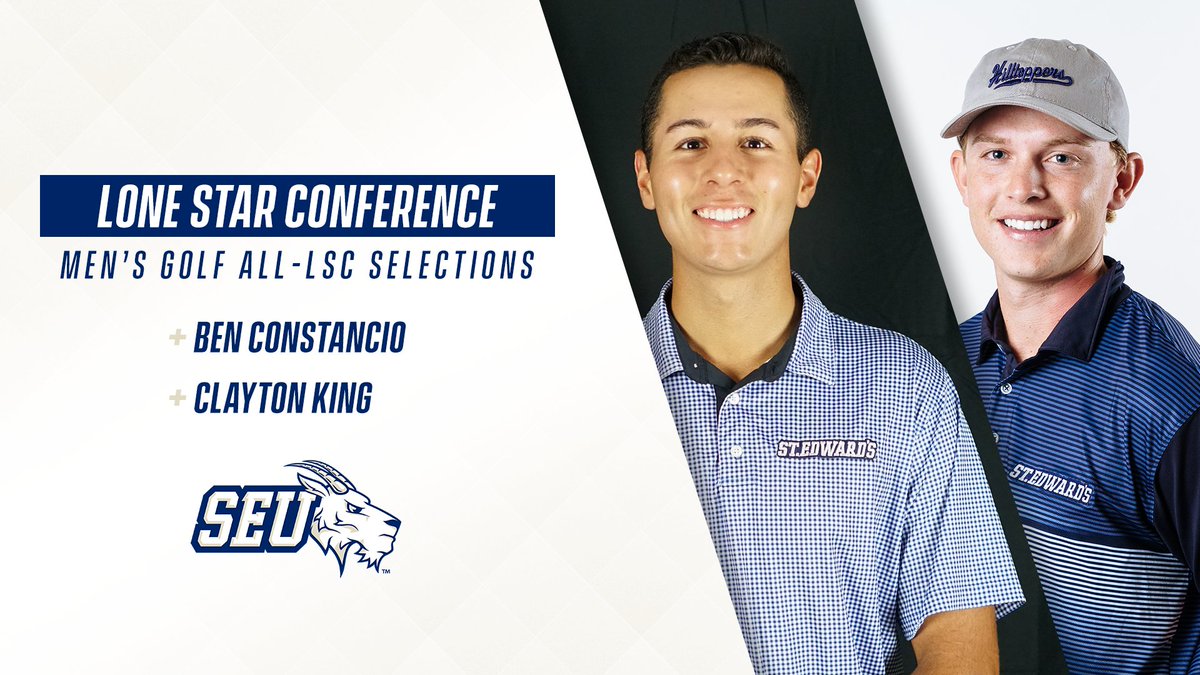 .<a href="/SEUMGolf/">St. Edward's Men's Golf</a>'s Ben Constancio &amp; Clayton King both earned <a href="/LoneStarConf/">Lone Star Conference</a> postseason honors on Wednesday, as both were named second-team All-LSC. Congratulations to the pair for receiving honors for their performances during the 2019-20 season! 👏