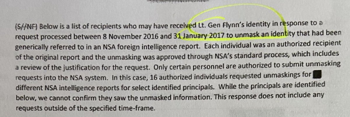 To put this into human speak, the unregistered foreign agent (Grenell) who may face felony charges, want to know how many times we caught Moscow Mike Flynn talking of his own volition with spies the NSA had *already had targeted as hostile*.