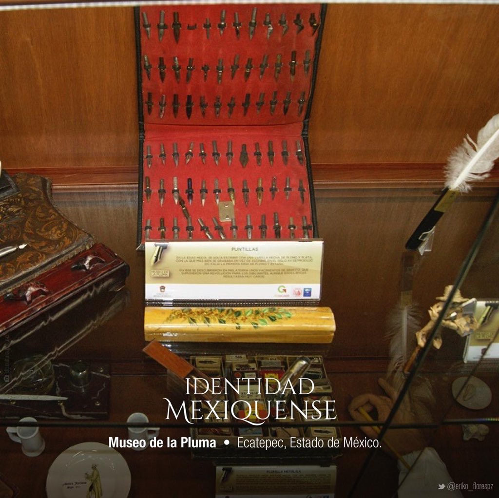 eriko_florespz's tweet photo. El Museo de la Pluma en #Ecatepec es un recinto que alberga una amplia colección de plumas de varios estilos, materiales y formas, muchas de ellas utilizadas por personajes de la historia como Octavio Paz, Carlos Monsiváis, Salvador Dalí, entre otros. 
#IdentidadMexiquense https://t.co/2mqnMTqFp2