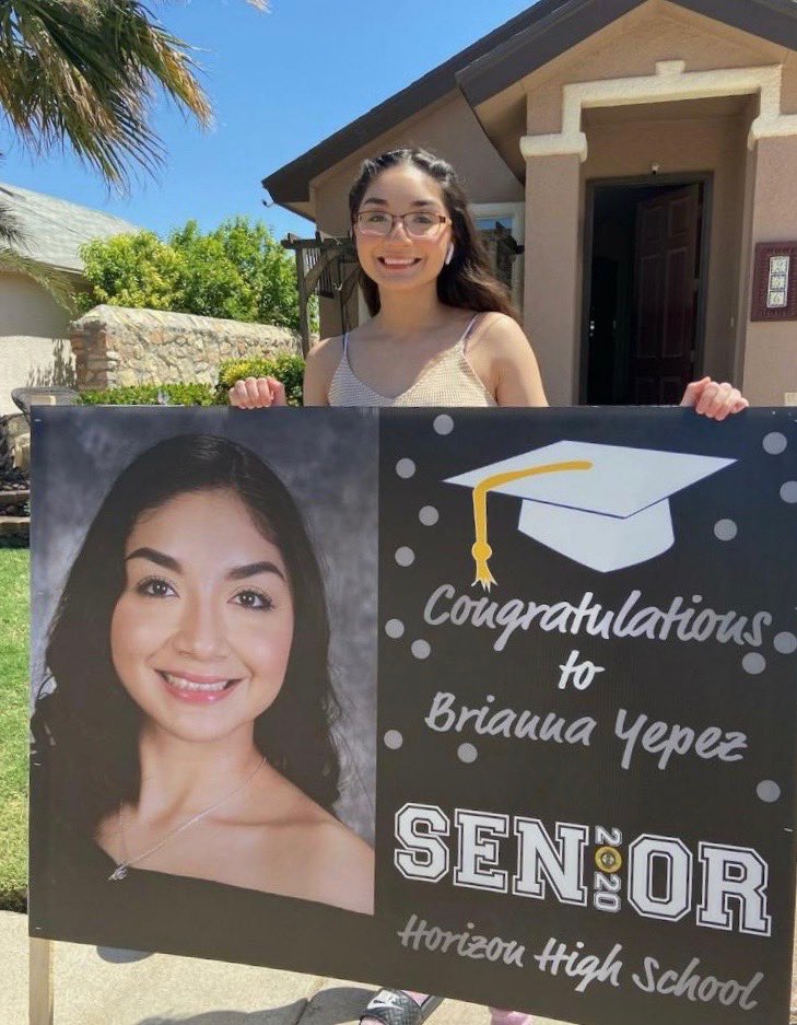 Congratulations Bri!! May your graduation be the beginning of many more wonderful achievements in your life. We love you!! 😘 <a href="/ClintISD/">Clint ISD</a> and Partners in Education-Thank you for supporting the class of 2020 seniors!