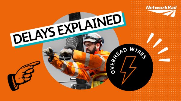 Overhead lines, OLE or 'wires'...We get a lot of questions on what that means, how do they work and how long it takes to fix etc. Here's a thread which we hope will be useful to passengers.Thread  #DelaysExplained
