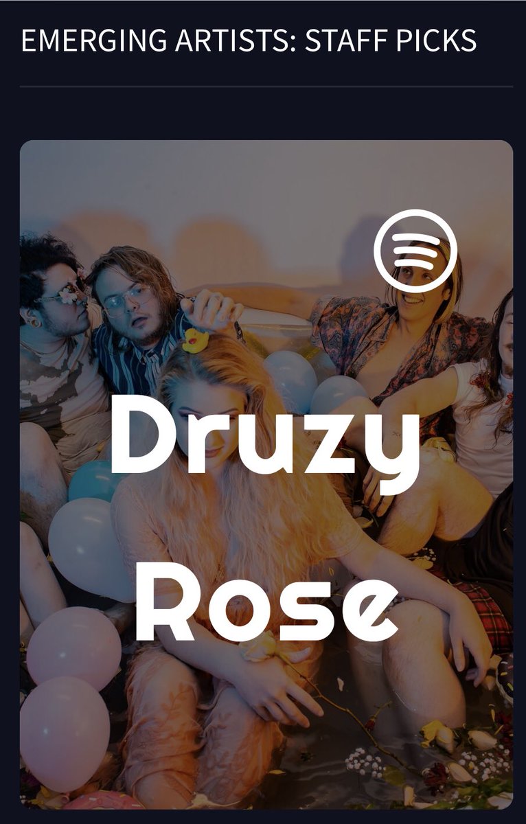 soundpruf's tweet photo. STAFF PICKS ARE UP!! We’ve got #MPLS locals, @DruzyRose on here cause they’re KILLLLLIN IT!!

Listen to them &amp;&amp; the amazing #Harvio and @zaiavibes while signed into https://t.co/yH5FE53yag and show them some LOVE! 

#druzyrose #zaia #spotify #music druzy https://t.co/SGM9cR6Gpq