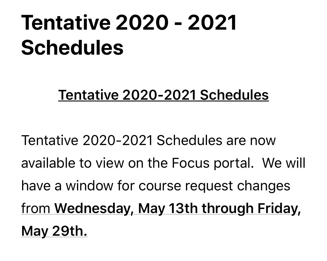 FLVSMNNLive's tweet photo. Tentative schedules for the 2020-21 school year are now up! https://t.co/K49kNGHDZx