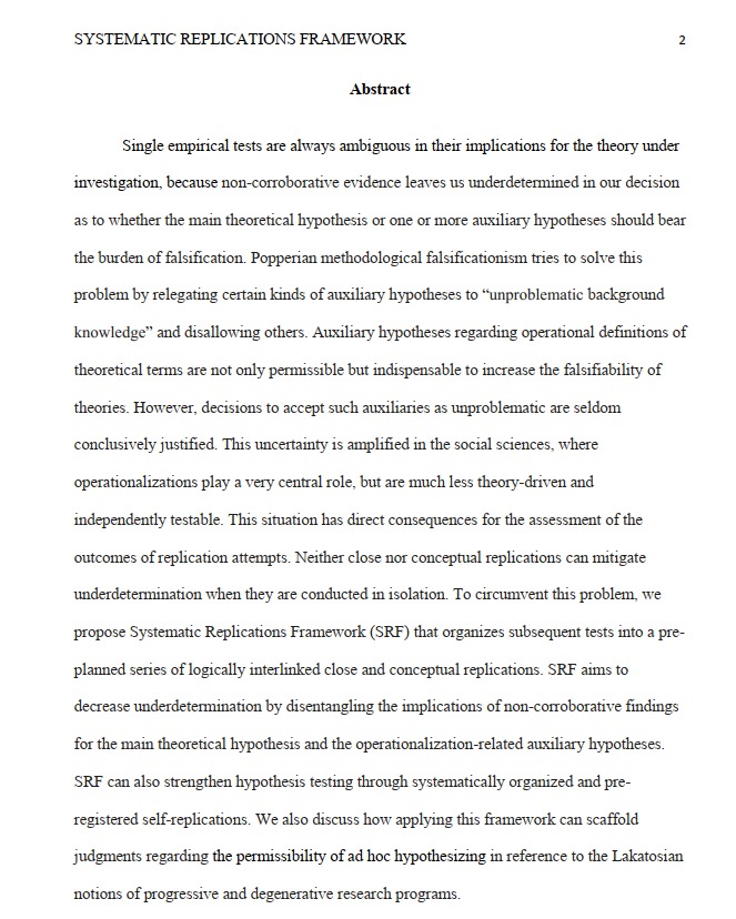 New preprint! " Replication Under Underdetermination: Introducing Systematic Replications Framework" w/  @tunc_necip. In this paper we discuss a core epistemic problem of hypothesis-testing wrt replication studies and offer a replication strategy (SRF) 1/