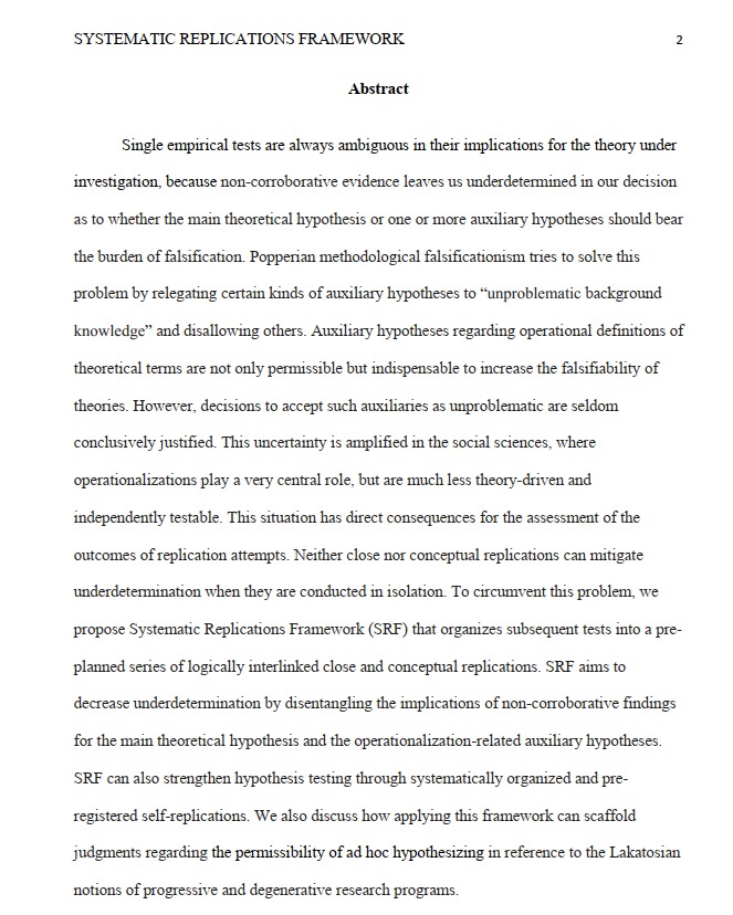 New preprint! " Replication Under Underdetermination: Introducing Systematic Replications Framework" w/  @tunc_necip. In this paper we discuss a core epistemic problem of hypothesis-testing wrt replication studies and offer a replication strategy (SRF) 1/