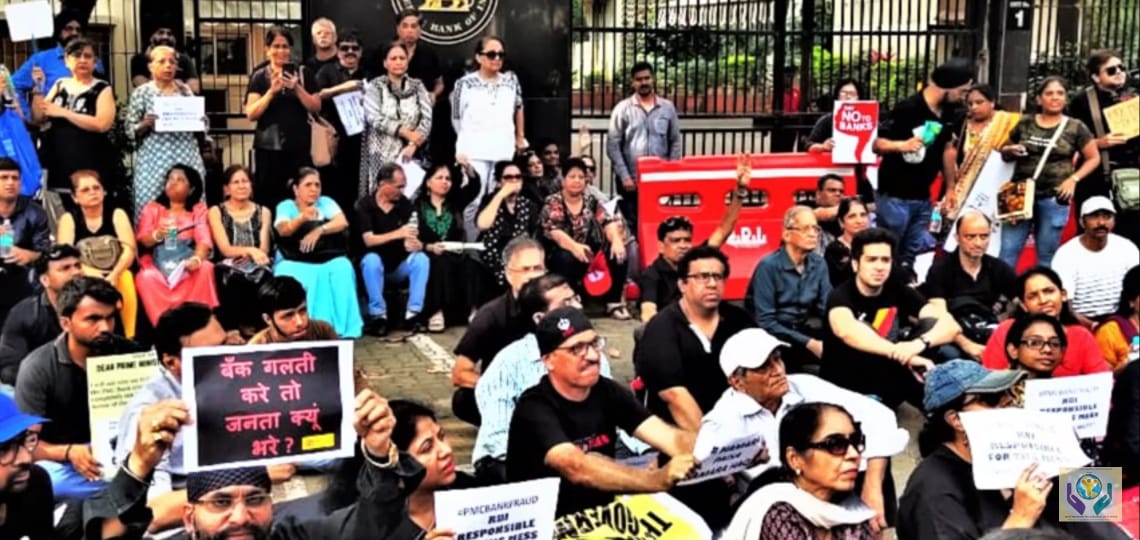 <a href="/narendramodi/">Narendra Modi</a> <a href="/nsitharaman/">Nirmala Sitharaman</a> Is der any1 in <a href="/PMOIndia/">PMO India</a> office 2listen d ardent cries of #PMCBankVictims ?People in pic sat on road in front of <a href="/RBI/">ReserveBankOfIndia</a> lead by <a href="/DasShaktikanta/">Shaktikanta Das</a> R not migrant labours,pl.don't sanitize dem 4 #COVIDー19 De R d rich people made poor by #PMCBankScam Do de deserve dis in India?SOS pls.