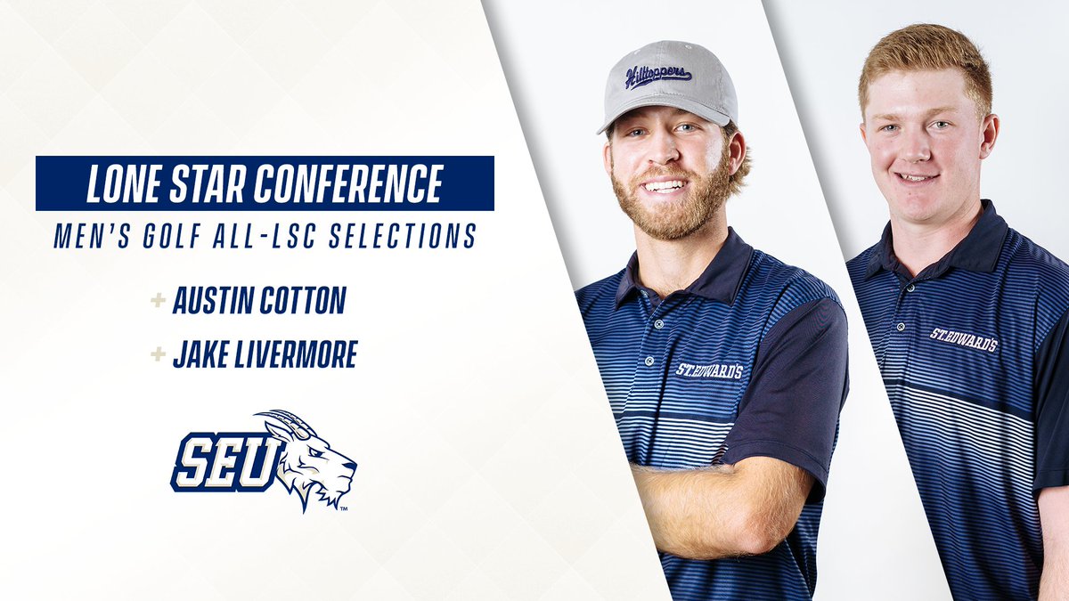 .<a href="/SEUMGolf/">St. Edward's Men's Golf</a>'s Austin Cotton and Jake Livermore also honored by <a href="/LoneStarConf/">Lone Star Conference</a>, as honorable-mention all-league picks on Wednesday. Congratulations to both of them, as well, for their accolades this season! 👏