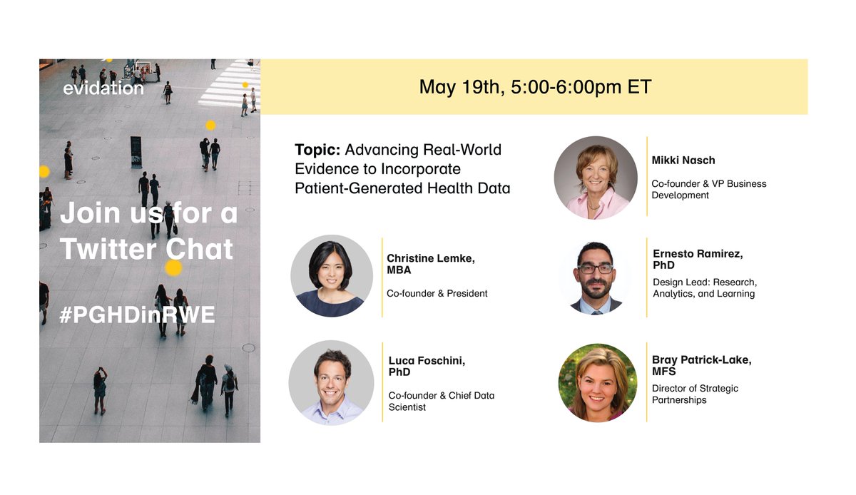 Join us for a Twitter chat following the #ISPORAnnual workshop to discuss Advancing Real-World Evidence to Incorporate Patient-Generated Health Data (5/19 <a href="/5pm/">5pm.co.uk</a> ET)! #PGHDinRWE