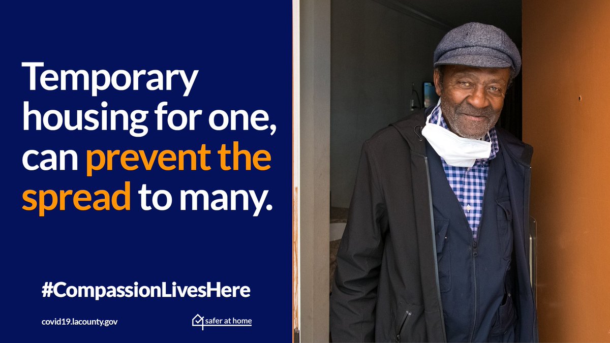 HildaSolis's tweet image. #ProjectRoomkey is not just a safe haven for thousands of vulnerable people during this #COVID19 pandemic.
It is:
 ➡ a call to public service in a public health crisis 
and
➡ is essential to preventing more outbreaks.