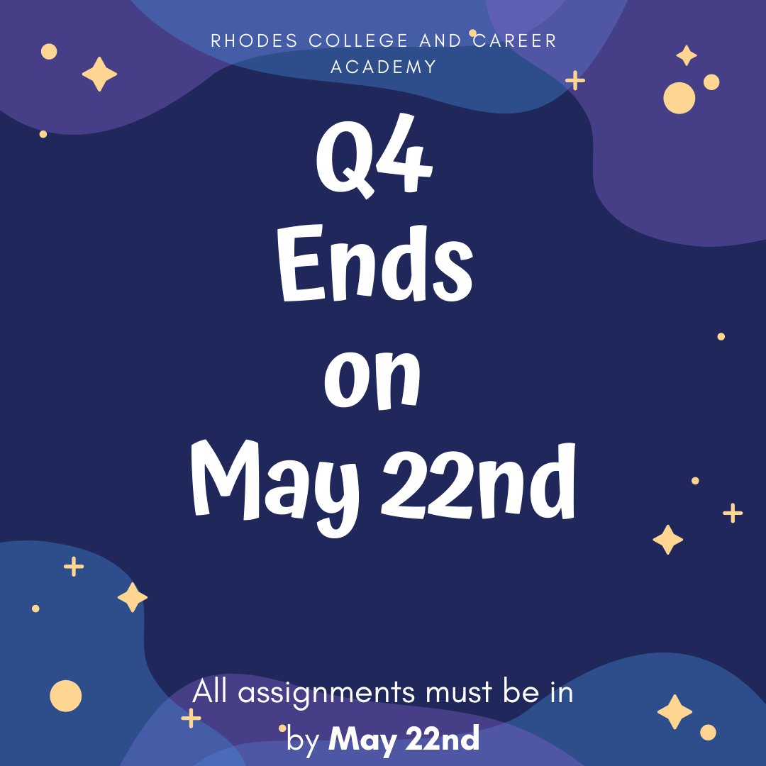 MrsSims11's tweet photo. All assignments are due on May 22.  Make sure you turn in your assignments.  Take a picture and email them or text if you need to, just get them in! https://t.co/YCLqWt5mIu