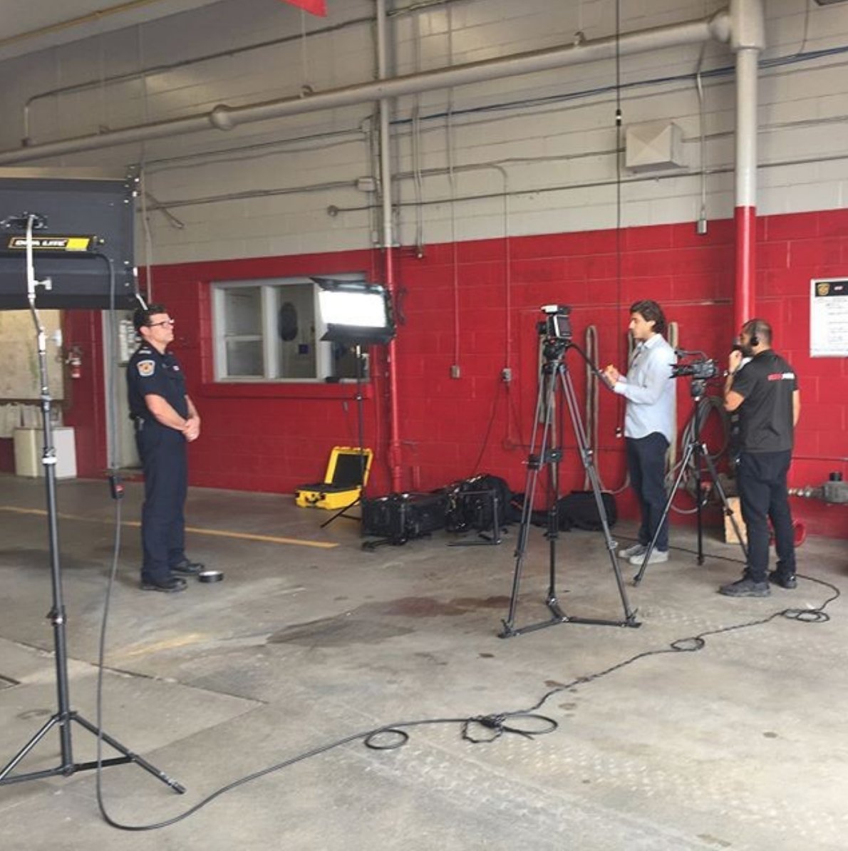 rendermediainc's tweet photo. #waybackwednesday to filming with the Brampton Fire Department, such inspirational firefighters.
#rendermedia #videoproduction #bts #corporatevideo #media #video #bramptonfire https://t.co/Qw1UJT5JeZ