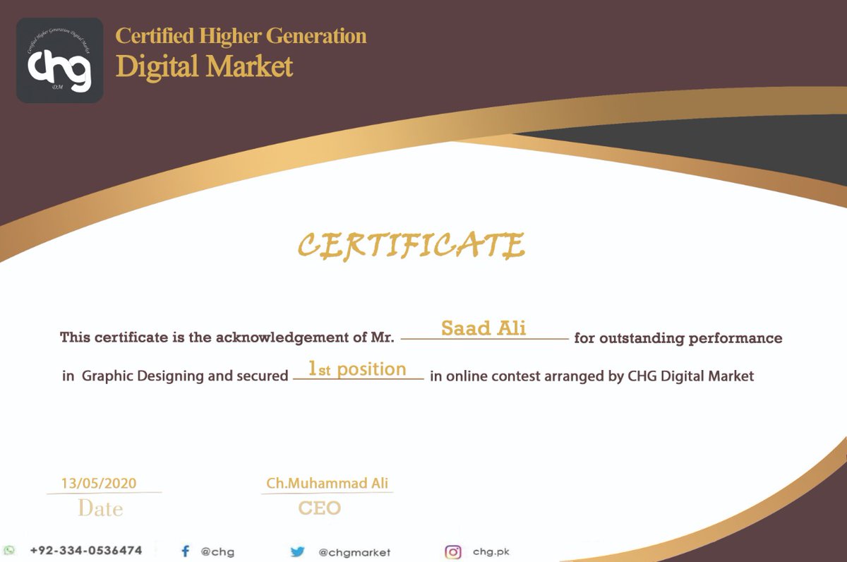 ChgMarket's tweet photo. It's time to announce the reward of hard work.Presenting here the position holders of online Contest by CHG Digital Market🤩🌸
In graphic designing we have 
📌Saad Ali as top designer
📌 Bilal as 2nd
📌 Mubeen Fatima as Top writer
📌 Momina Ahsan as 2nd 
#CHGDigitalMarket https://t.co/8TK1WundeD