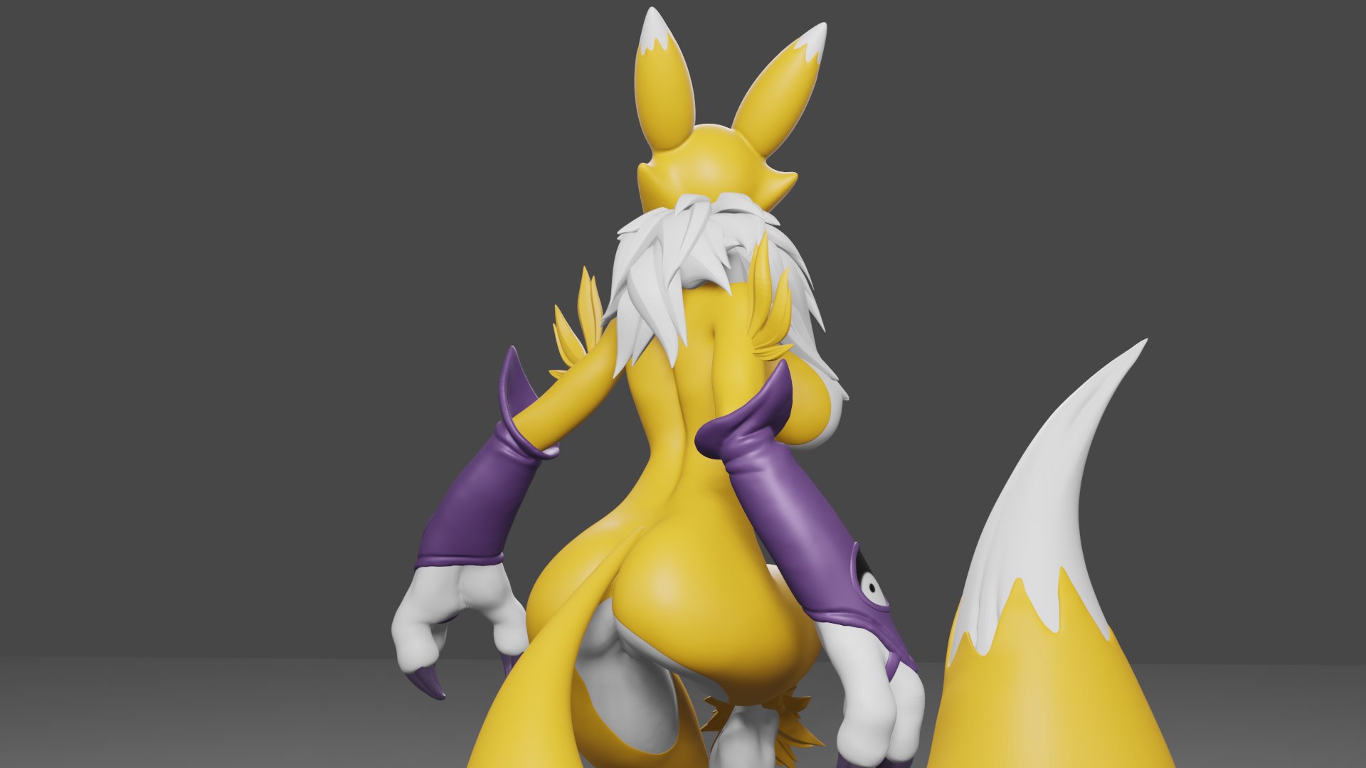 Renamon!!!#Digimon #renamon #3D.