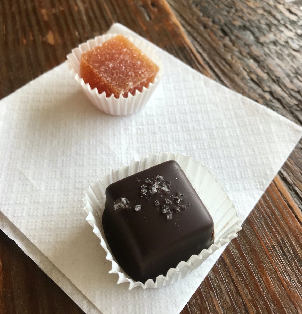 The smell hits you as soon as you walk in the door of Kakao Chocolate -- rich, deep molten chocolate in the process of production. We have so missed touring at Kakao! Give them a call at their Maplewood location and they'll be glad to bring your order out to your car!