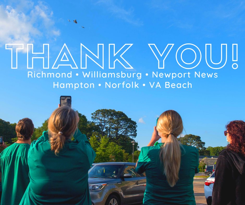 JBLEnews's tweet photo. To our healthcare professionals, frontline responders & essential workers, we hope you'll accept the show of historic air power as a token of appreciation for all that you're doing to fight COVID-19. Stay safe and keep making a difference. Together, we all #FlyFightWin! #VAFlyBy https://t.co/7VCzf9lQUM