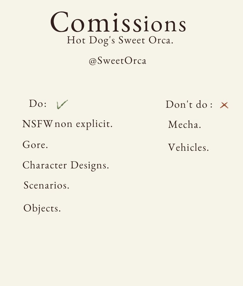 sweetorcaa's tweet photo. Here the new prices of comissions.
In case if you want some, send me a message.
Or share it too.

#drawing #digitalart #digitaldrawing #comissionsopen #comissionsavailable #illustration https://t.co/8ocIQNAEz5