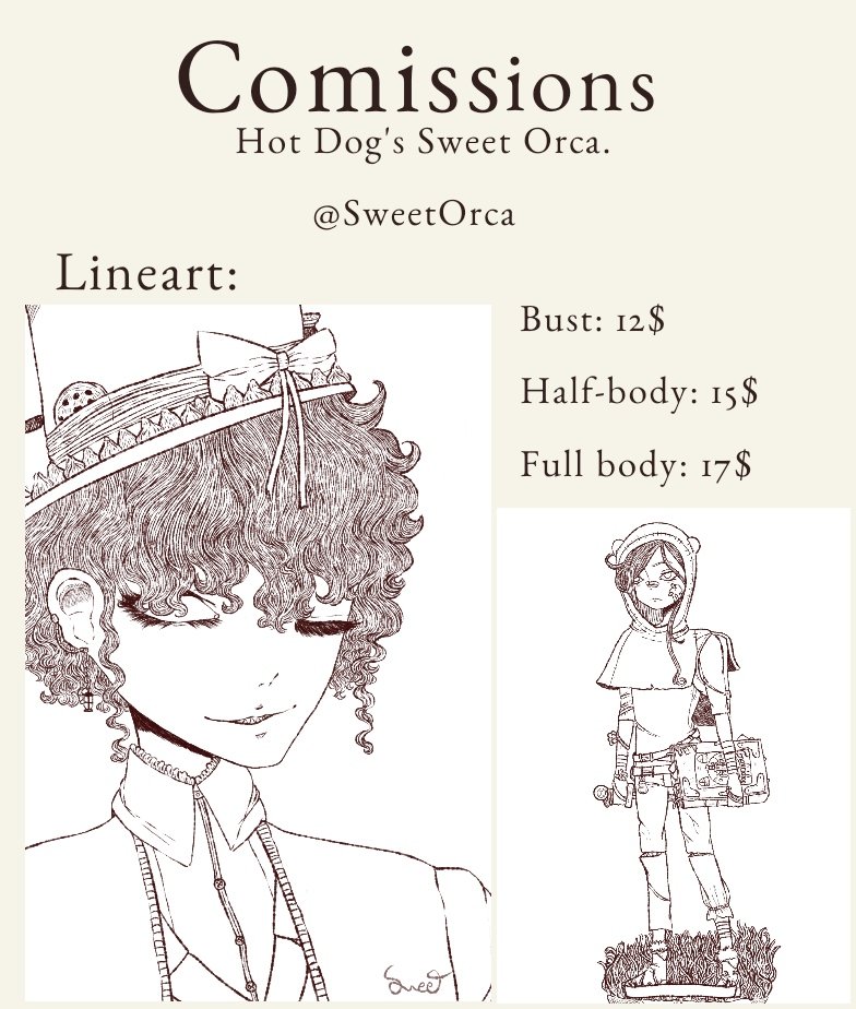 sweetorcaa's tweet photo. Here the new prices of comissions.
In case if you want some, send me a message.
Or share it too.

#drawing #digitalart #digitaldrawing #comissionsopen #comissionsavailable #illustration https://t.co/8ocIQNAEz5