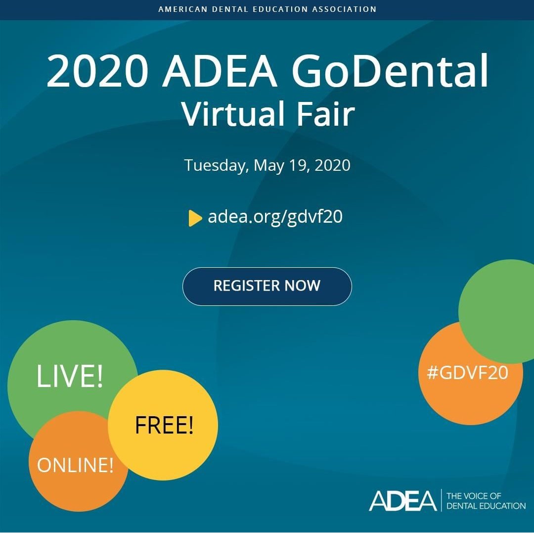 SHPEPconnect's tweet photo. Don't forget to register for the ADEA GoDental virtual fair! Gain insight into 50+ dental schools, their environment and curriculum, and more! FREE registration: https://t.co/eyEe5I8pMk
@ADEAGoDental #PreDents #SHPEPConnect #ADEAGoDental #ADEAAADSAS #ADEA https://t.co/1odWaCIj0C