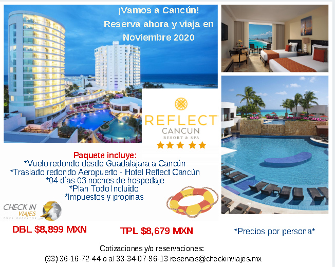 Checkinviajesmx's tweet photo. ¡Cancún te espera con esta súper promoción! https://t.co/UTs1fIecJ9
