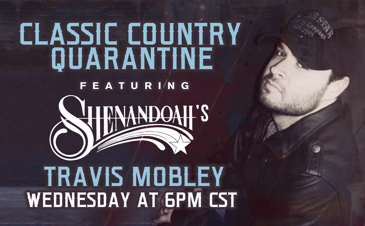 TravMobleyMusic's tweet photo. Doing a live stream show from the Shenandoah Facebook page tonight at 6pm central. Gonna be fun. Hope y’all will join us. https://t.co/ruJfO1xBuY