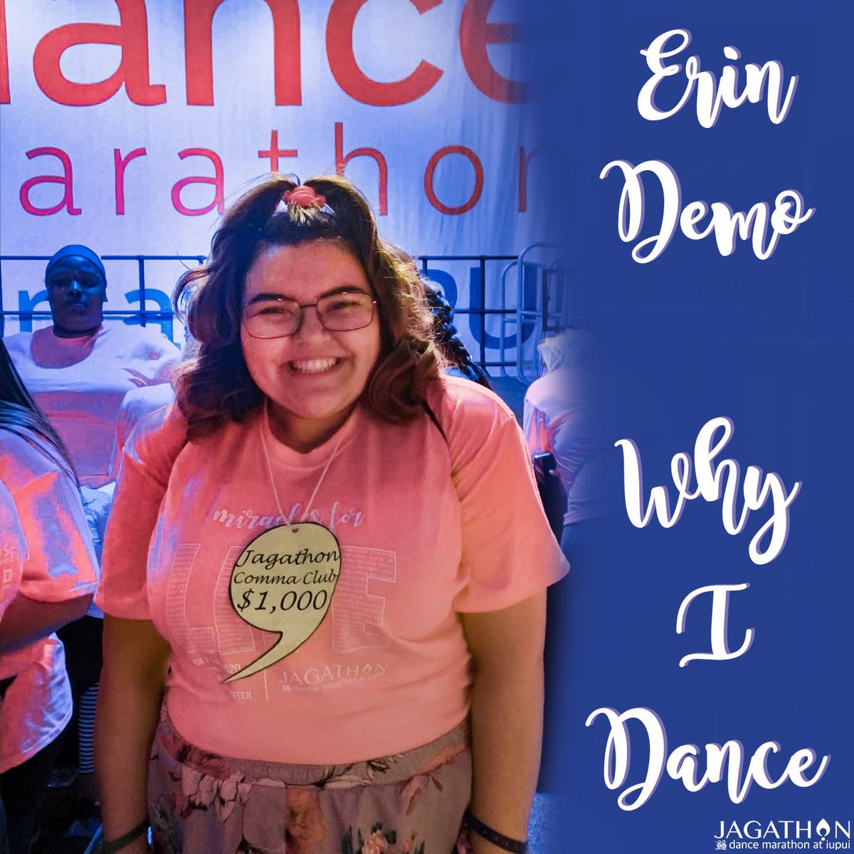 IUPUIdm's tweet photo. It's Why I Dance Wednesday! Swipe to read about the impact Erin Demo will leave on Jagathon and how she will continue to make an impact FTK as she begins her graduate studies in Public Health with a concentration in Maternal and Child Health! #WhyIDanceWednesday #FTK @Erin_Demo https://t.co/cEEadQLgnA