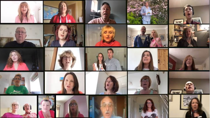 VenueCymru's tweet photo. .@ConwyCBC staff choir, Canu Conwy and friends have joined up with members of @BetsiCadwaladr #NHS staff for this beautiful performance of ‘Bridge Over Troubled Water’. ��

▶️ Watch it here: https://t.co/nd8NFmfQnk https://t.co/GgQ1SQE6ly