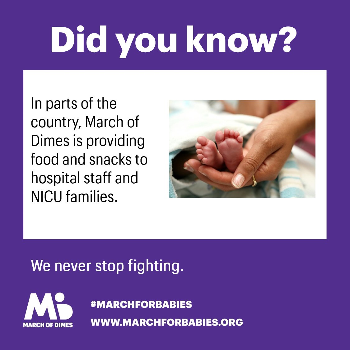 Thank you State Farm Agent Cindy Doyle in Knoxville, TN for your contribution to our 2020 March for Babies Campaign and helping moms and babies. #MFBstepup