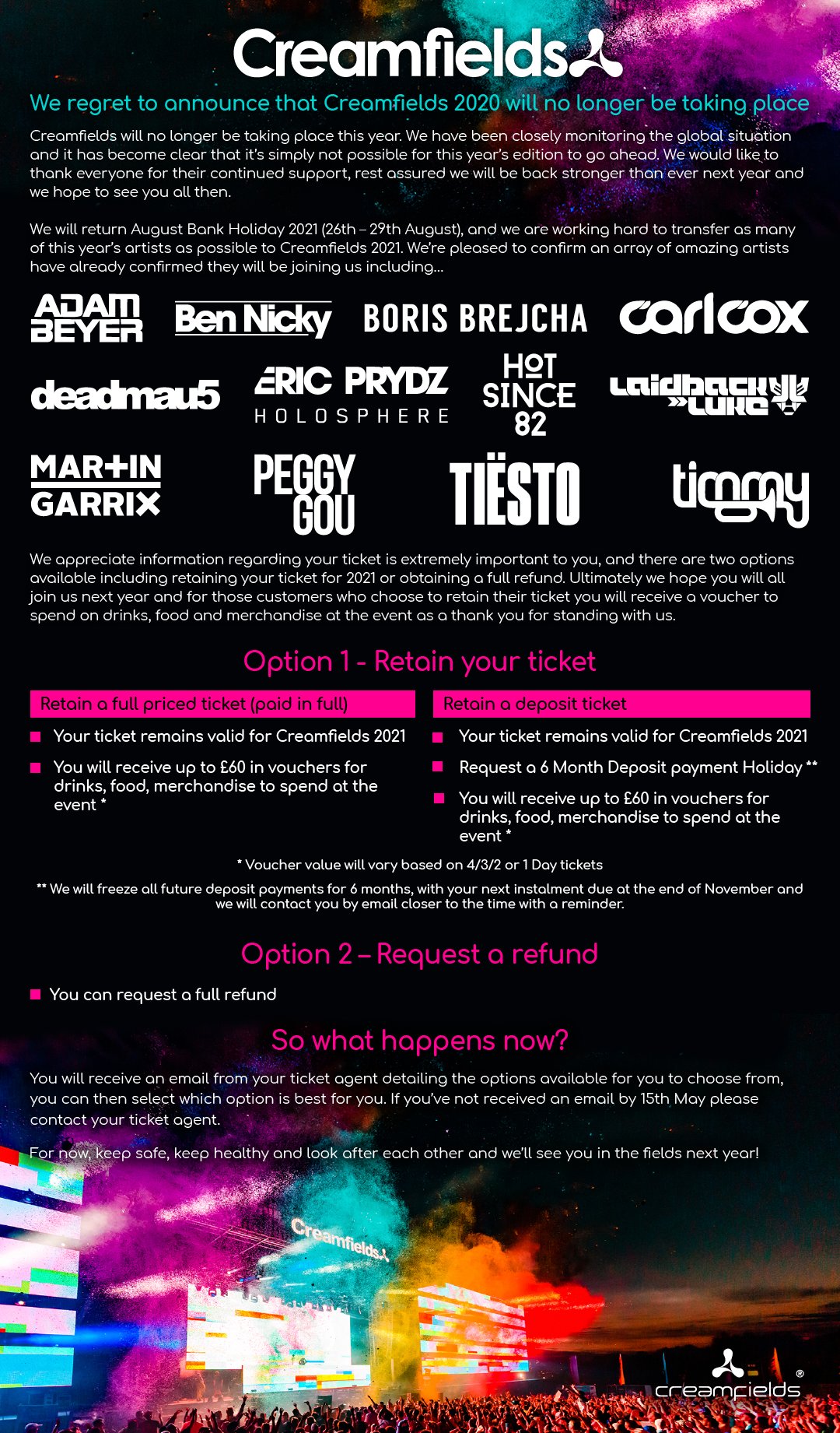 Creamfields on X