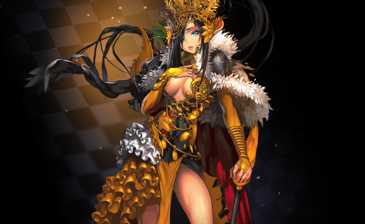 黒鋼 本日は ゴールドデーっとの日らしいですが デスチャのゴールド っと言えばこの方ですよねぇ のマンモン様とエルドラド様にガネーシャちゃん さん ダンジョンではお世話になっております キャラ設定的に1万円の女ことレダ姫もゴールドって言えば