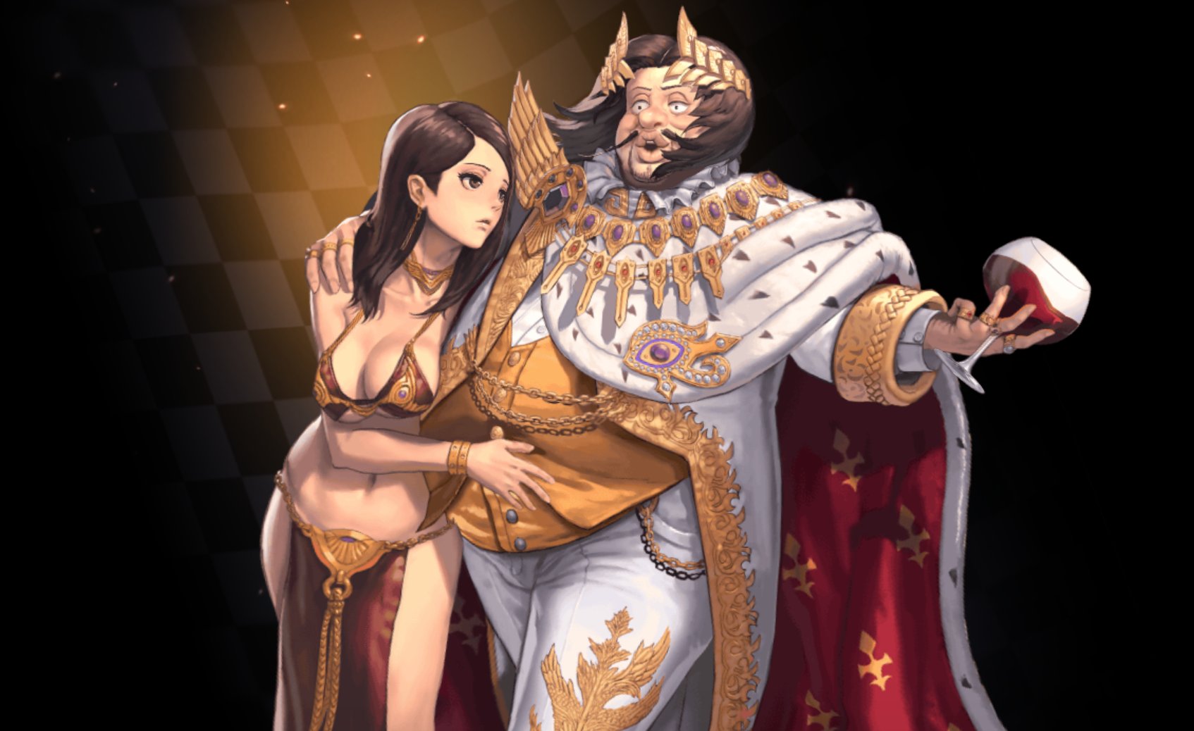 黒鋼 本日は ゴールドデーっとの日らしいですが デスチャのゴールド っと言えばこの方ですよねぇ のマンモン様とエルドラド様にガネーシャちゃん さん ダンジョンではお世話になっております キャラ設定的に1万円の女ことレダ姫もゴールドって言えば