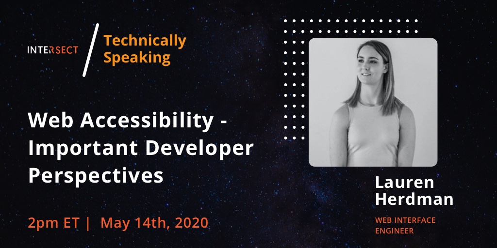intersect_hq's tweet image. ♿️Are you building accessible #tech? Join us tomorrow as we dig into the important standards, tools + outcomes #developers need to be practicing (& advocating for) when it comes to web #accessibility
⬇️Register now:
symbility.zoom.us/webinar/regist…
#technicallyspeaking #weareintersect