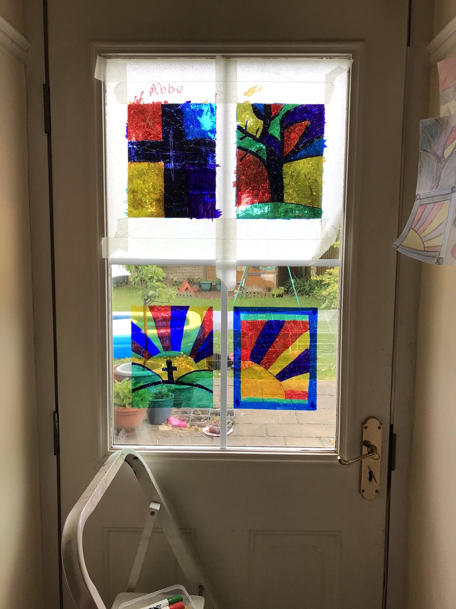 LJ47517348's tweet photo. Our afternoon was taken up by designing and making our own stained glass window - pretty impressive! https://t.co/CJbwSLV5Ge