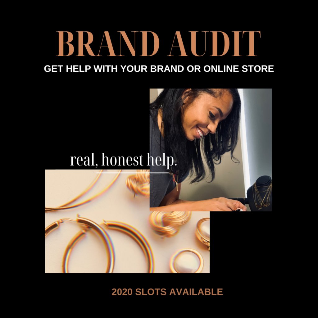 Introducing Brand Audits on behalf of my women's accessories brand: Carmen, Classic Jewelry