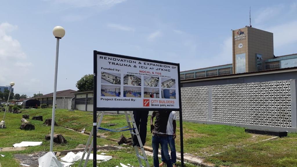 NOCAL__'s tweet photo. NOCAL through its International Partner (TGS) under its Social Intervention, Corporate Social Responsibility (CSR), has embarked on the renovation, rehabilitation and remodeling of the ICU and Expansion of the Trauma Unit at John F. Kennedy Memorial Center in Monrovia. https://t.co/ejEv3o5fob