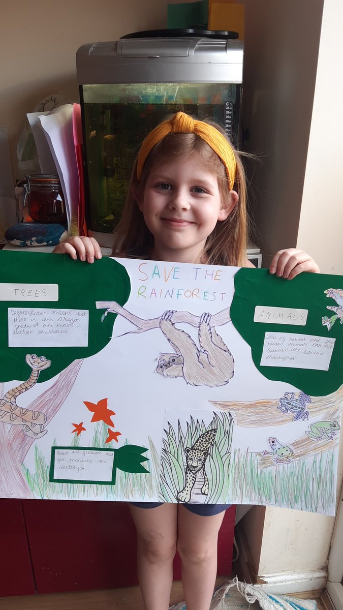 MrsLaverackMPS's tweet photo. Absolutely blown away with Olivia's 'Save the Rainforest' factual poster. Some brilliant facts and lovely pictures. Well done Olivia, very proud of you and your amazing effort π #Rainforesttopic #savetherainforest #hardwork @MarshlandsGoole @Charlot18909464 https://t.co/Umye0HAeru