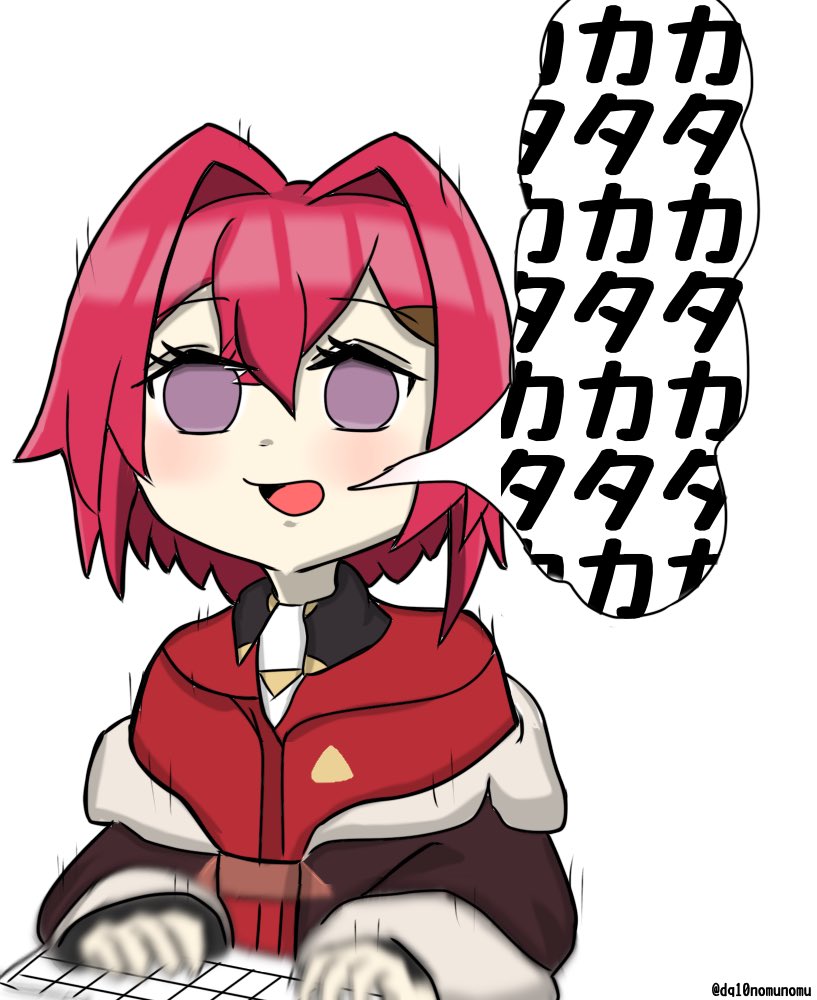 セルフタイピング音 #絵ンジュ https://t.co/KWqVBwSAez 
