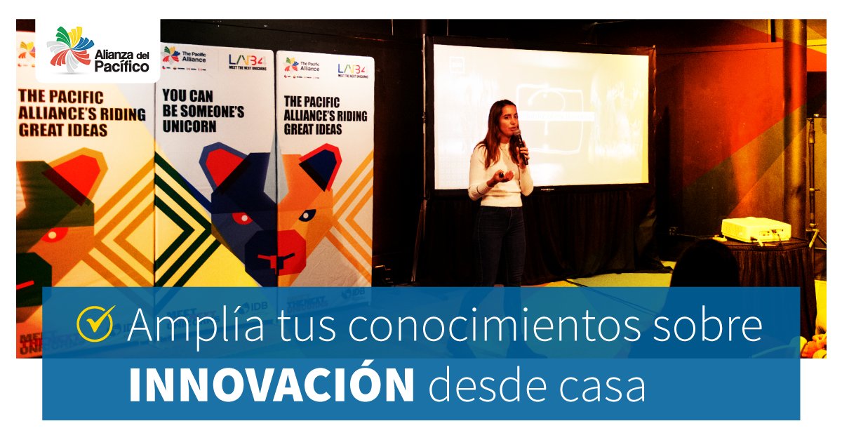 A_delPacifico's tweet photo. ¿Sabías que puedes acceder desde casa 🏠 a las ponencias realizadas durante la última edición del foro de innovación #2019LAB4 de la Alianza del Pacífico?
Ingresa aquí 👉 https://t.co/kVdjSk4sbV https://t.co/RDL0pB1VBH